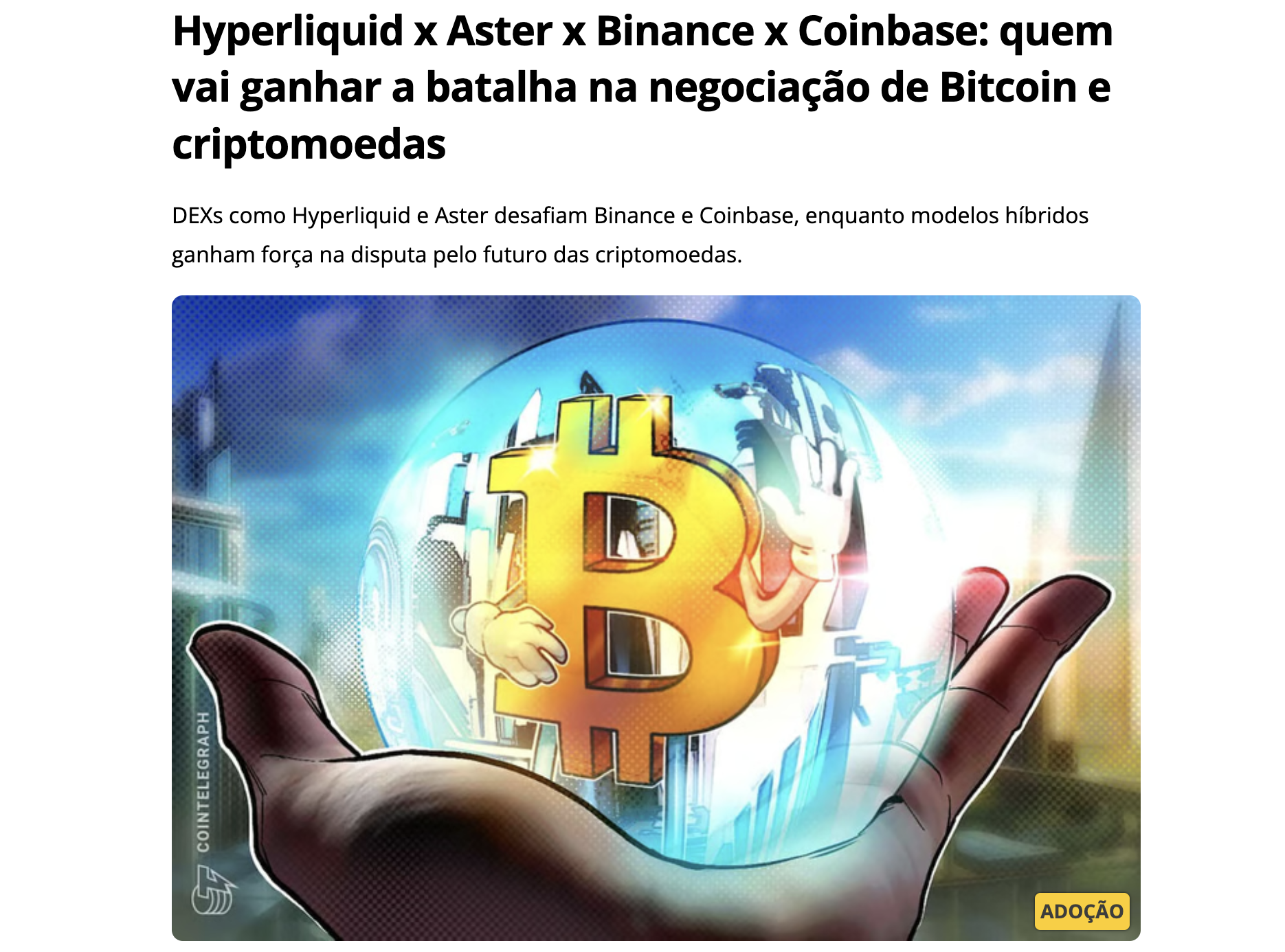 Crypto Daily Coin Telegraph